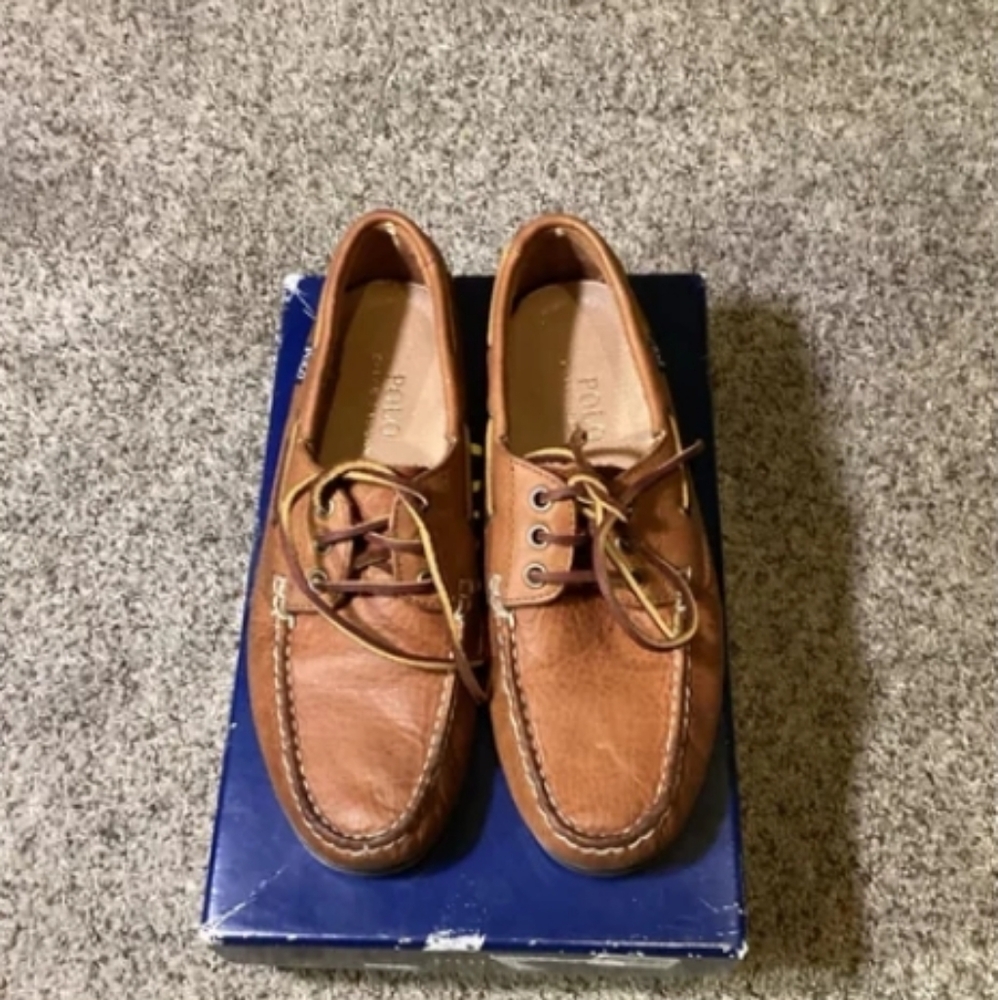 Brown leather casual